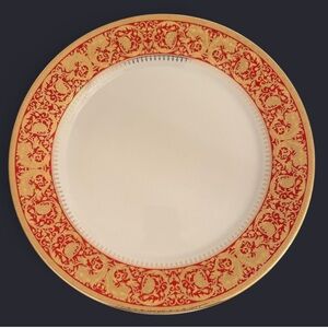 (4) VINTAGE Pegasus PGE13 Rim Porcelain Dinner Plates 10.75”